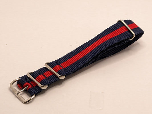 NATO band Navy/Red 20mm